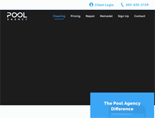 Tablet Screenshot of poolagency.com